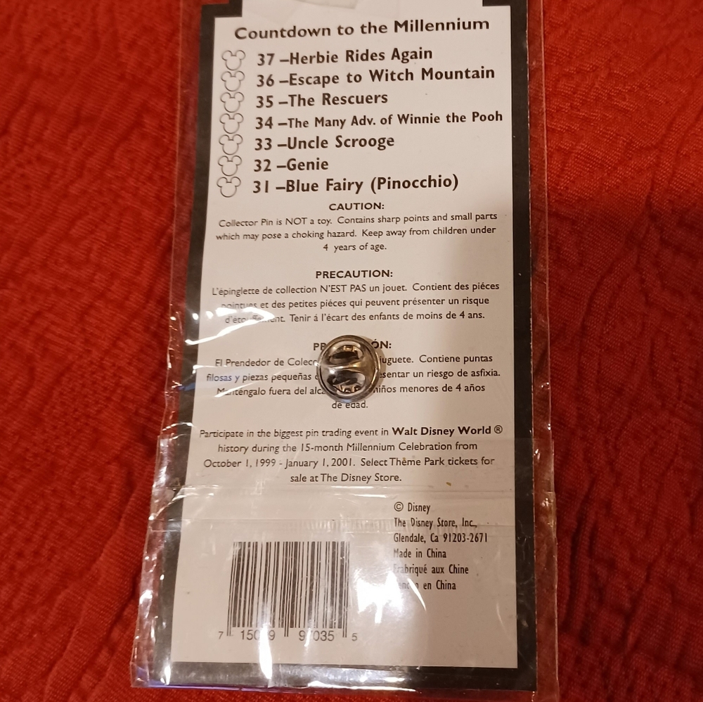 3 Vintage Disney Countdown to the Millennium Pins - Picture 2 of 4